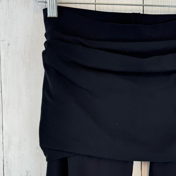 Lululemon Black Wunder Under Pant Roll Down Dance Cropped Leggings Size 6 - Picture 5 of 16